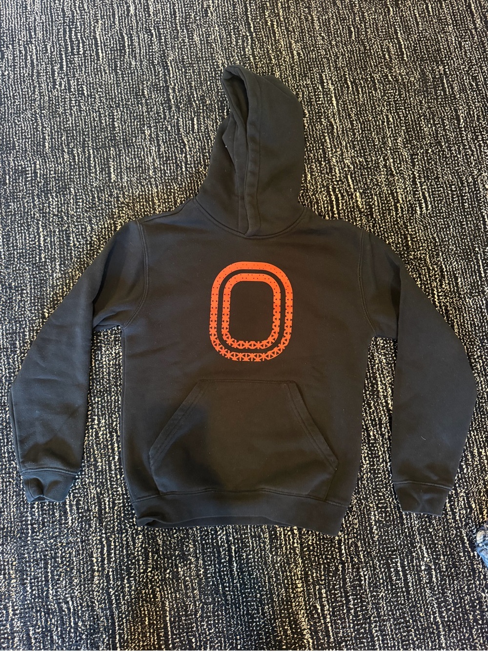 Overtime Black Hoodie with red Graphic Logo - Kids Sweatshirt
